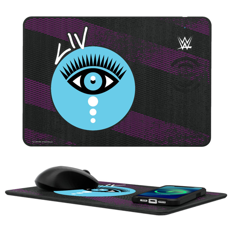 Liv Morgan Steel 15-Watt Wireless Charger and Mouse Pad