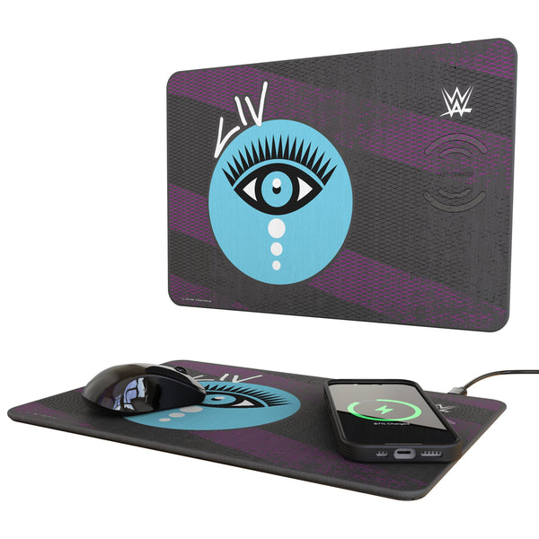 Liv Morgan Steel 15-Watt Wireless Charger and Mouse Pad