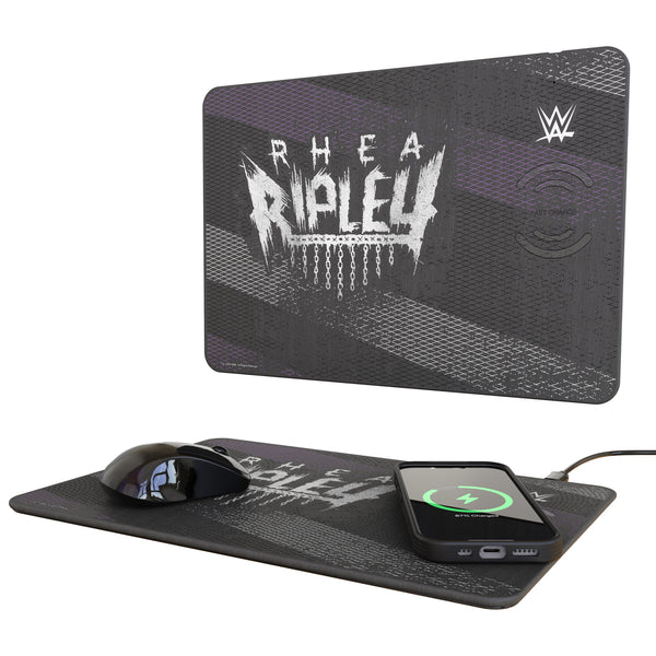 Rhea Ripley Steel 15-Watt Wireless Charger and Mouse Pad
