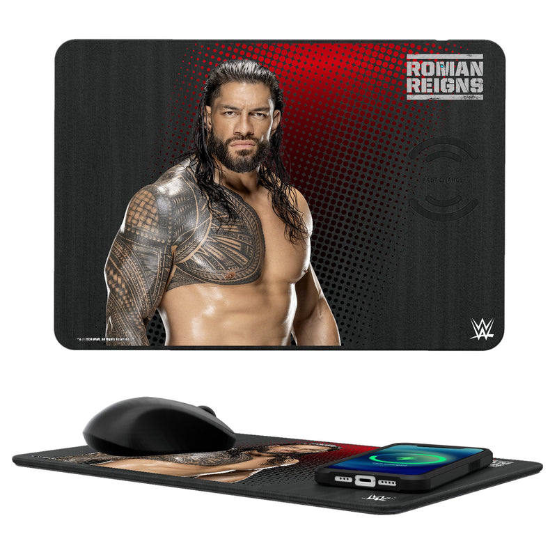 Roman Reigns Superstar 15-Watt Wireless Charger and Mouse Pad