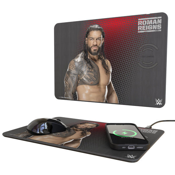 Roman Reigns Superstar 15-Watt Wireless Charger and Mouse Pad