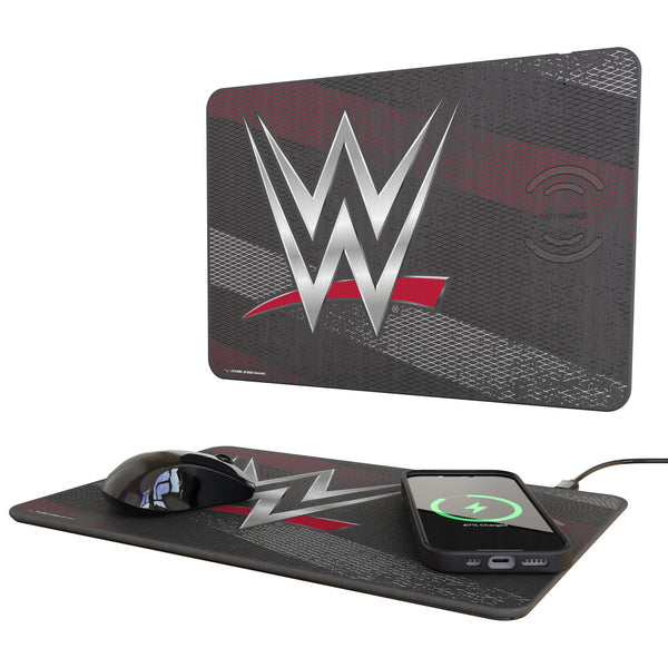 WWE Steel 15-Watt Wireless Charger and Mouse Pad