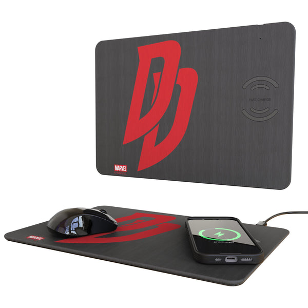 Marvel Daredevil Badge 15-Watt Wireless Charger and Mouse Pad