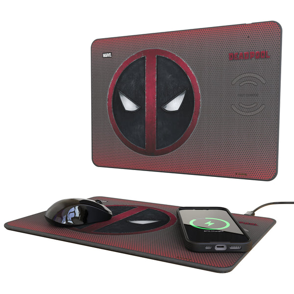 Marvel Deadpool Grid 15-Watt Wireless Charger and Mouse Pad