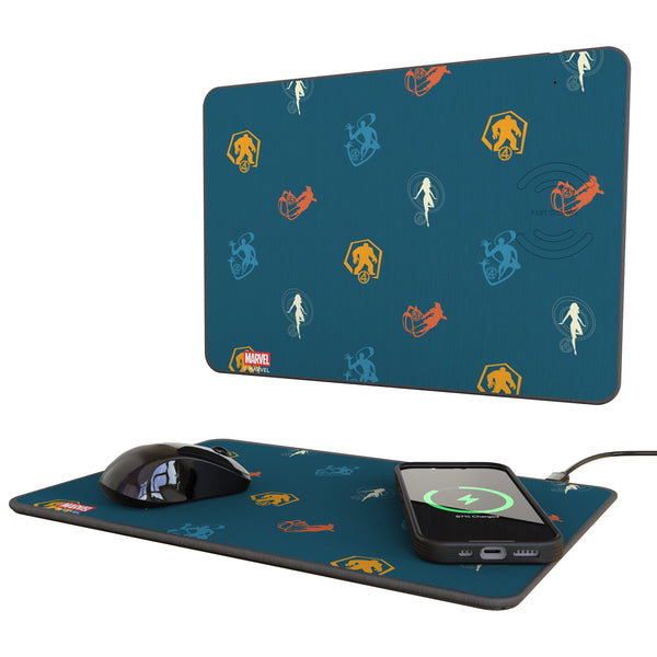 Marvel Fantastic Four Pattern 2 15-Watt Wireless Charger and Mouse Pad