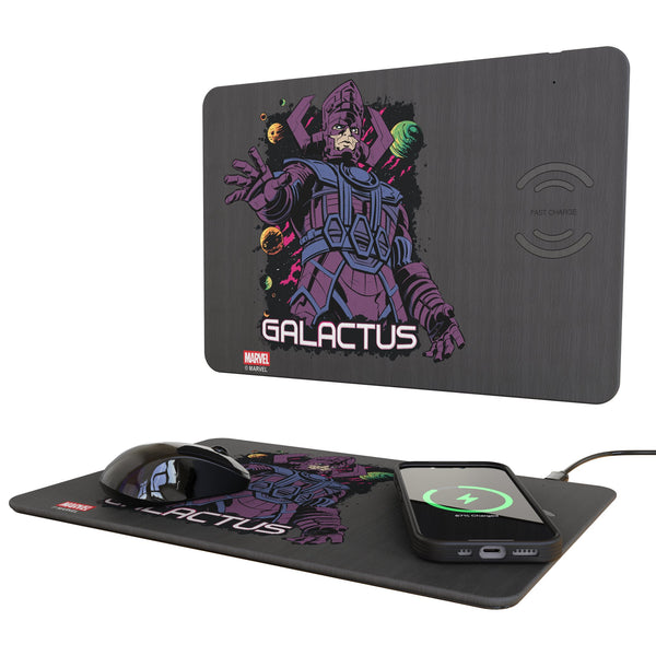 Marvel Galactus Badge 15-Watt Wireless Charger and Mouse Pad