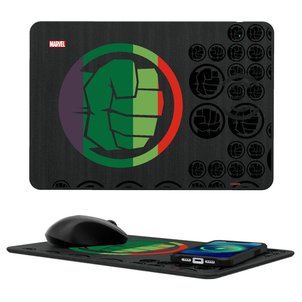 Marvel Avengers Hulk Sigil 15-Watt Wireless Charger and Mouse Pad