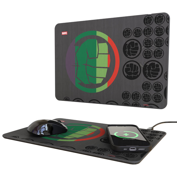 Marvel Avengers Hulk Sigil 15-Watt Wireless Charger and Mouse Pad