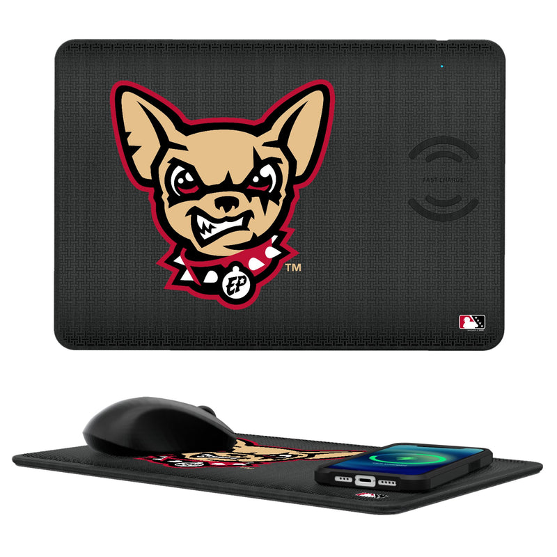 El Paso Chihuahuas Linen 15-Watt Wireless Charger and Mouse Pad