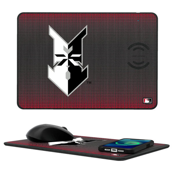 Indianapolis Indians Linen 15-Watt Wireless Charger and Mouse Pad