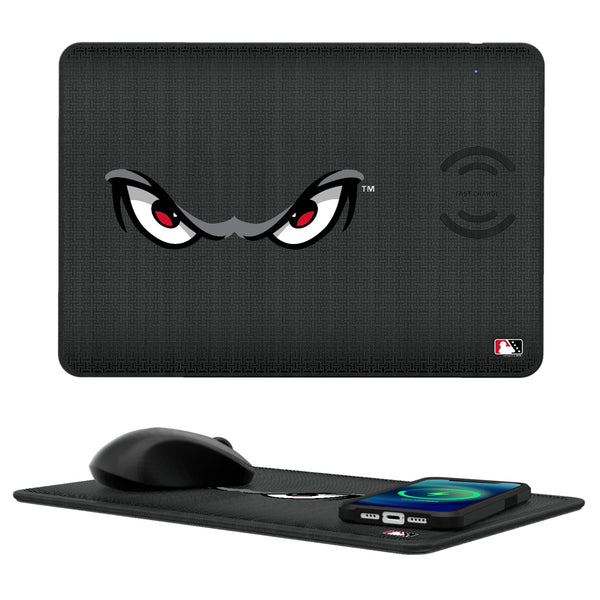 Lake Elsinore Storm Linen 15-Watt Wireless Charger and Mouse Pad
