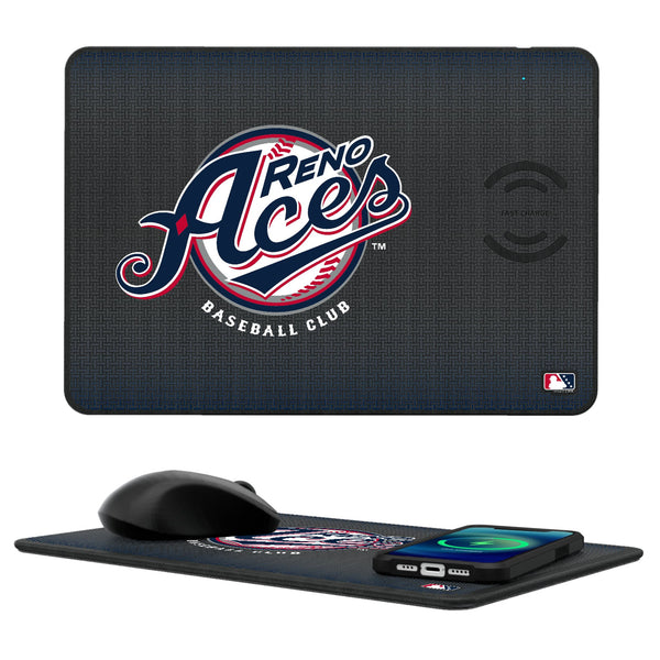 Reno Aces Linen 15-Watt Wireless Charger and Mouse Pad