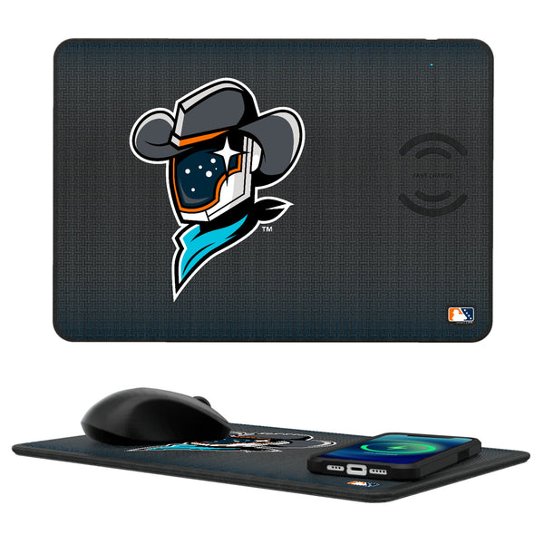 Sugar Land Space Cowboys Linen 15-Watt Wireless Charger and Mouse Pad