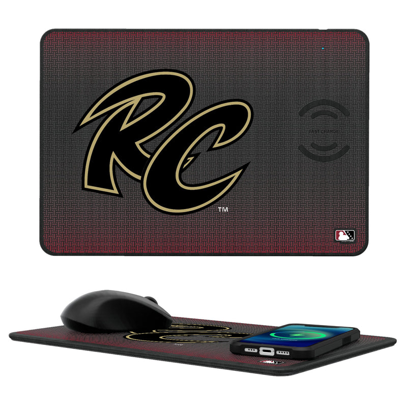 Sacramento River Cats Linen 15-Watt Wireless Charger and Mouse Pad