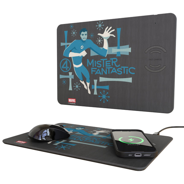 Marvel Mister Fantastic Badge 15-Watt Wireless Charger and Mouse Pad