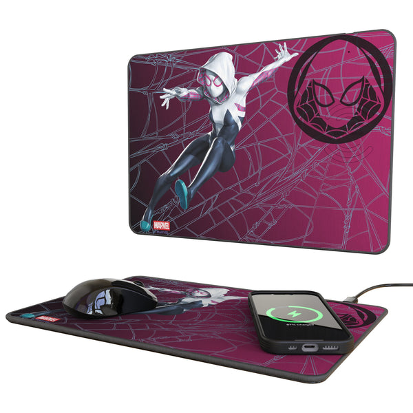 Marvel Spider-Gwen MechLine 15-Watt Wireless Charger and Mouse Pad