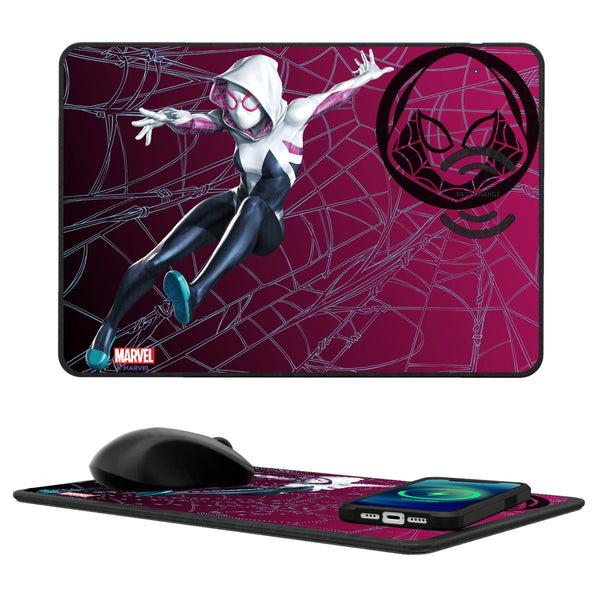 Marvel Spider-Gwen MechLine 15-Watt Wireless Charger and Mouse Pad