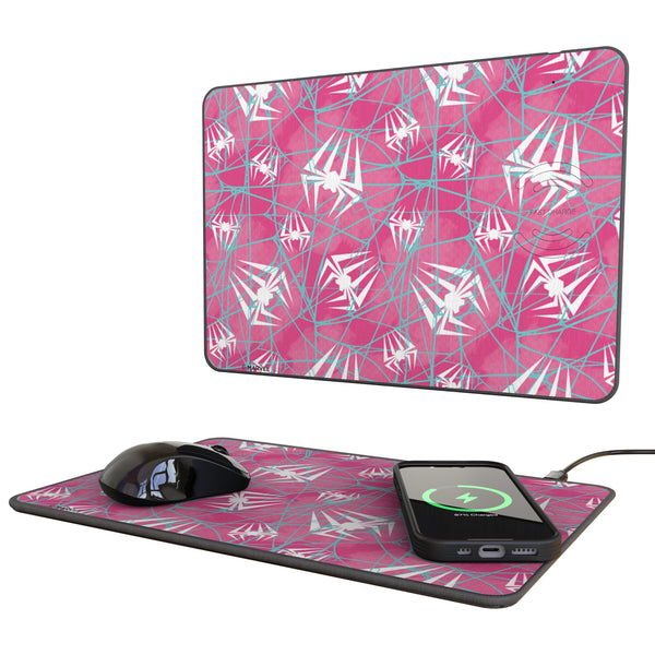 Marvel Spider-Gwen Pattern 15-Watt Wireless Charger and Mouse Pad