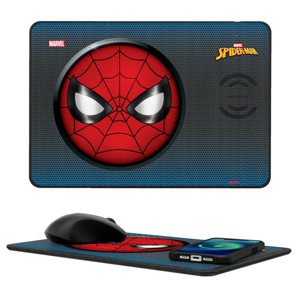 Marvel Spider-Man Grid 15-Watt Wireless Charger and Mouse Pad