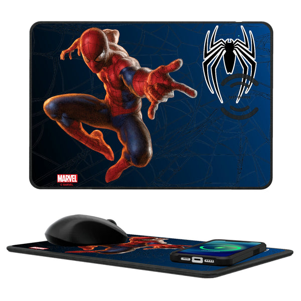 Marvel Spider-Man MechLine 15-Watt Wireless Charger and Mouse Pad