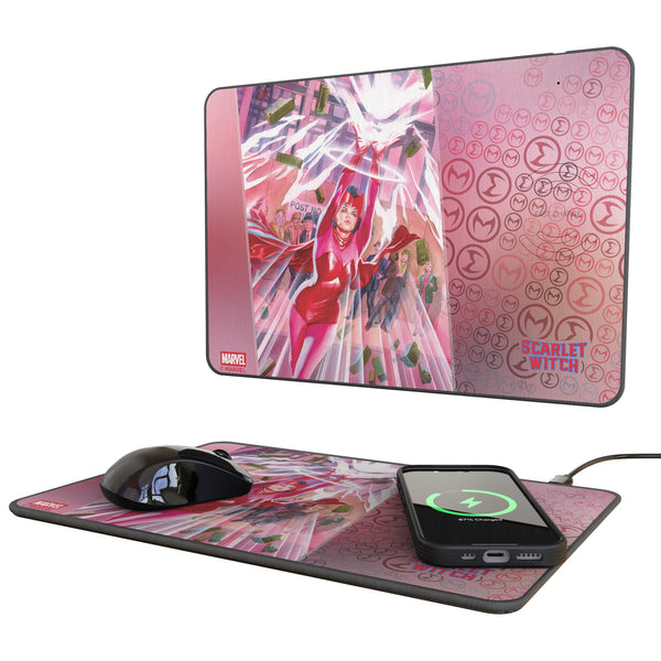Marvel Avengers Scarlet Witch Cover Art 15-Watt Wireless Charger and Mouse Pad