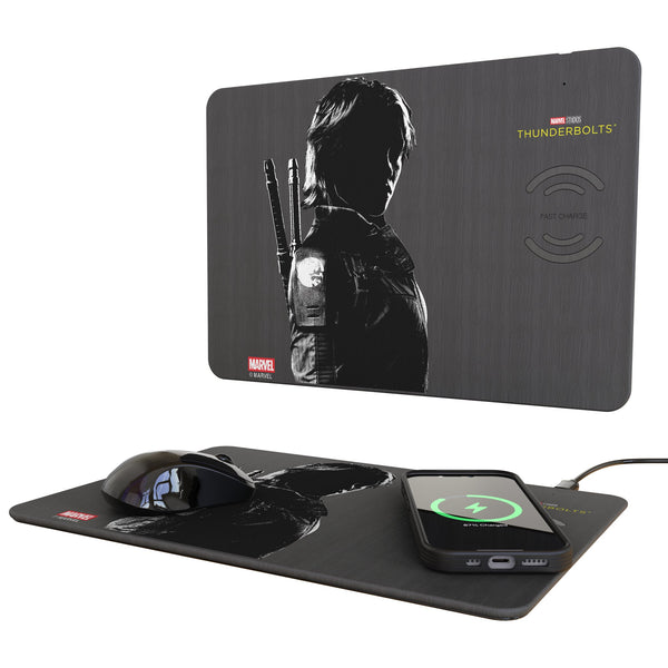 Marvel Thunderbolts Badge 15-Watt Wireless Charger and Mouse Pad