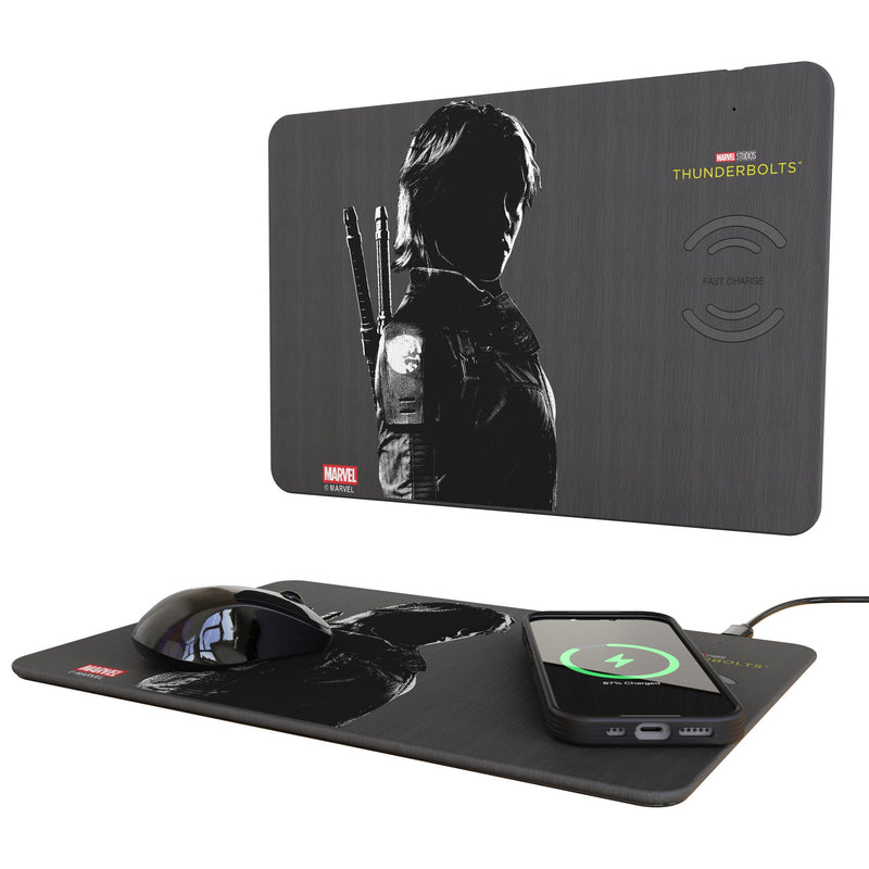 Marvel Thunderbolts Badge 15-Watt Wireless Charger and Mouse Pad