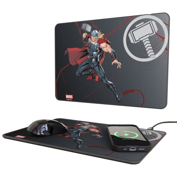 Marvel Avengers Thor MechLine 15-Watt Wireless Charger and Mouse Pad