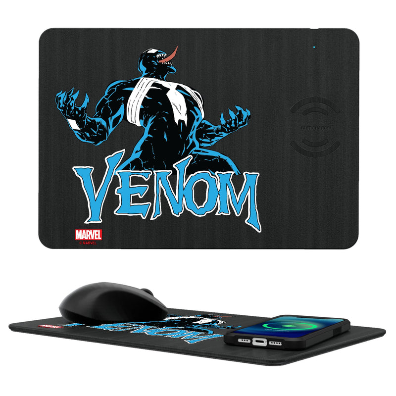 Marvel Venom Badge  15-Watt Wireless Charger and Mouse Pad