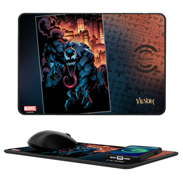 Marvel Venom Cover Art 15-Watt Wireless Charger and Mouse Pad