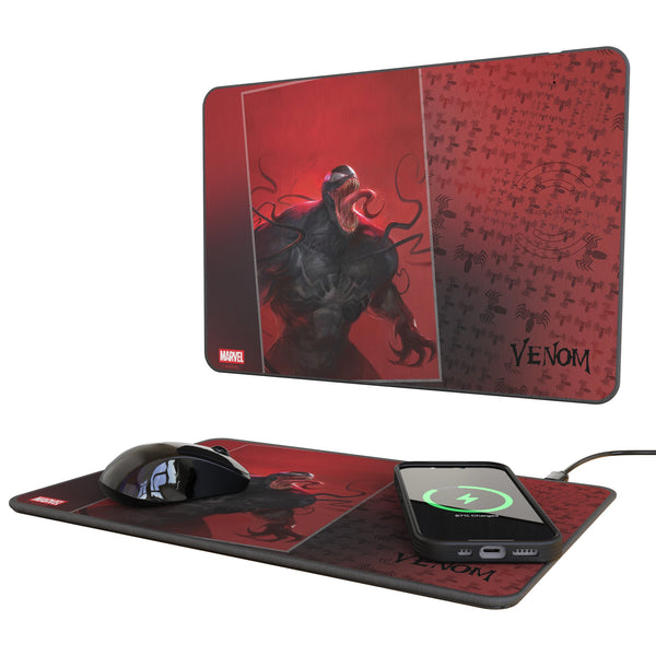 Marvel Venom Cover Art 15-Watt Wireless Charger and Mouse Pad
