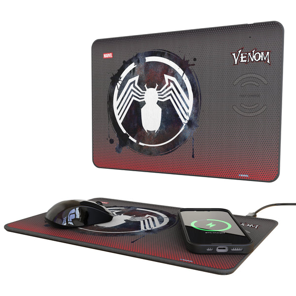 Marvel Venom Grid 15-Watt Wireless Charger and Mouse Pad
