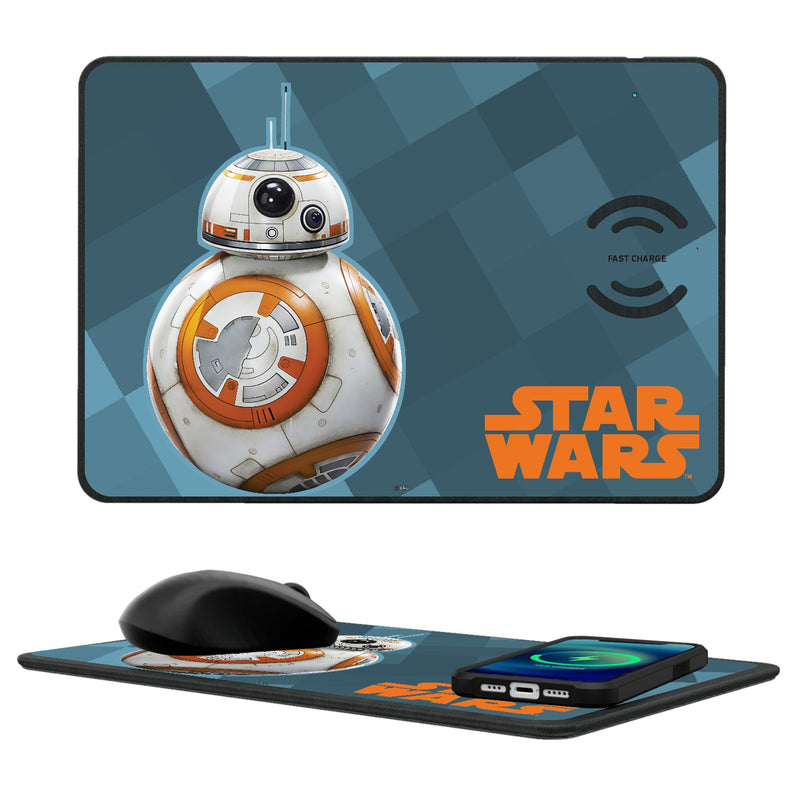 Star Wars BB-8 Color Block 15-Watt Wireless Charger and Mouse Pad