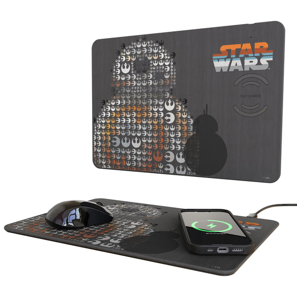 Star Wars BB-8 Quadratic 15-Watt Wireless Charger and Mouse Pad