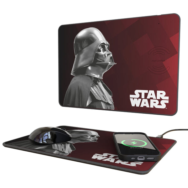 Star Wars Darth Vader Color Block 15-Watt Wireless Charger and Mouse Pad