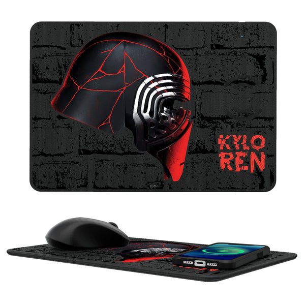 Star Wars Kylo Ren Iconic 15-Watt Wireless Charger and Mouse Pad