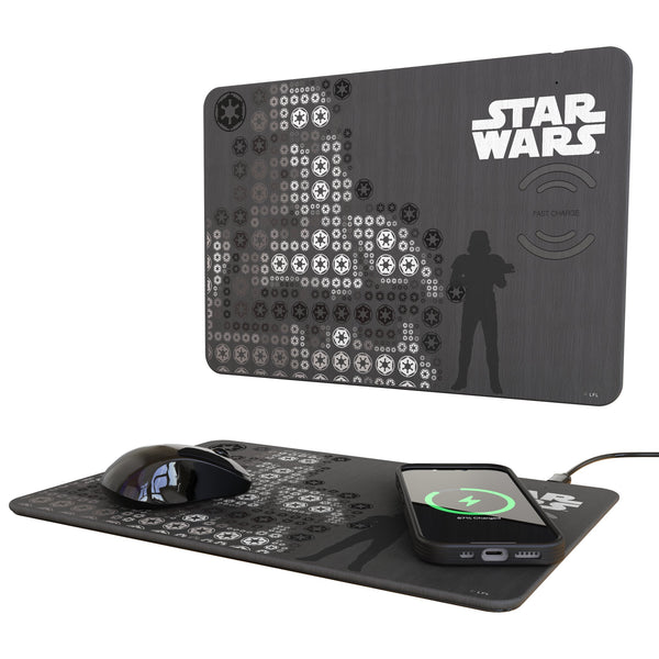 Star Wars Stormtrooper Quadratic 15-Watt Wireless Charger and Mouse Pad