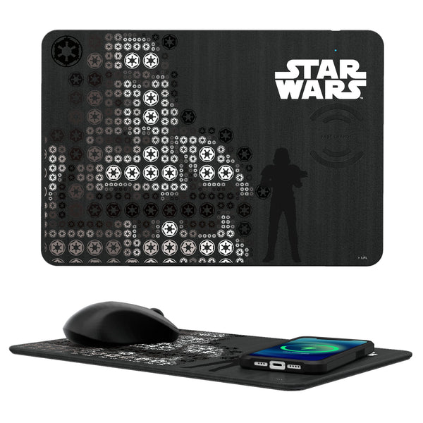 Star Wars Stormtrooper Quadratic 15-Watt Wireless Charger and Mouse Pad