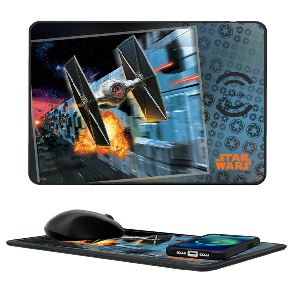 Star Wars TIE Fighter Portrait 15-Watt Wireless Charger and Mouse Pad