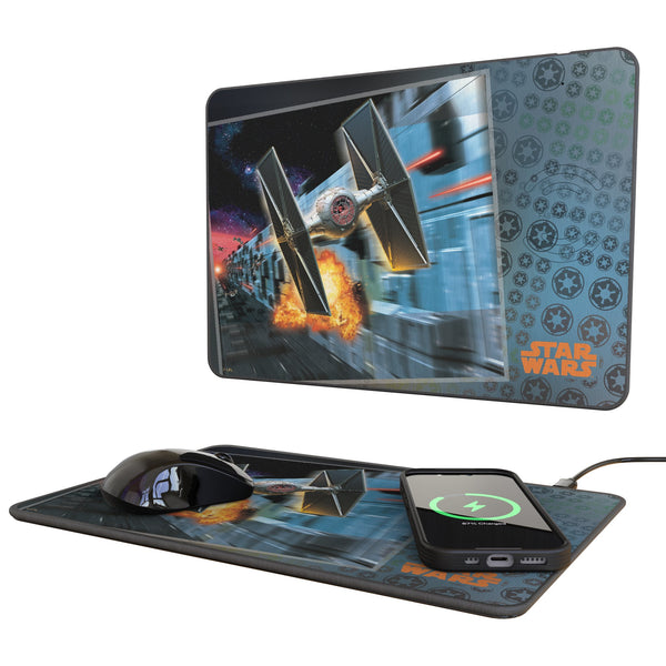 Star Wars TIE Fighter Portrait 15-Watt Wireless Charger and Mouse Pad