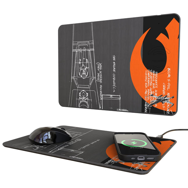 Star Wars X-Wing FactionTech 15-Watt Wireless Charger and Mouse Pad
