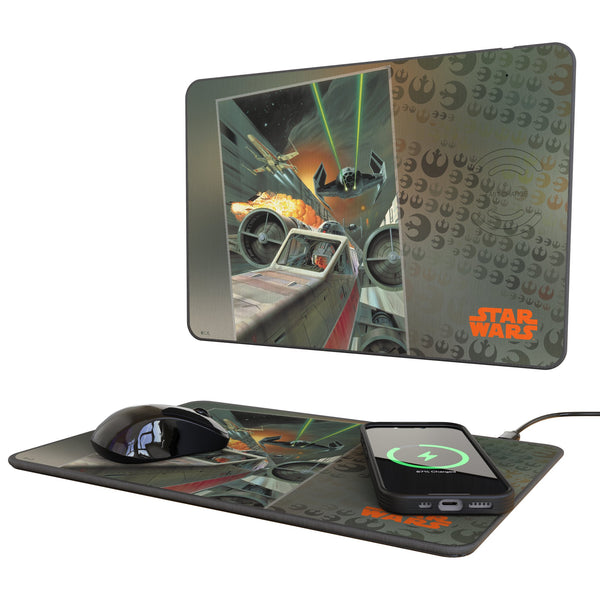 Star Wars X-Wing Portrait 15-Watt Wireless Charger and Mouse Pad