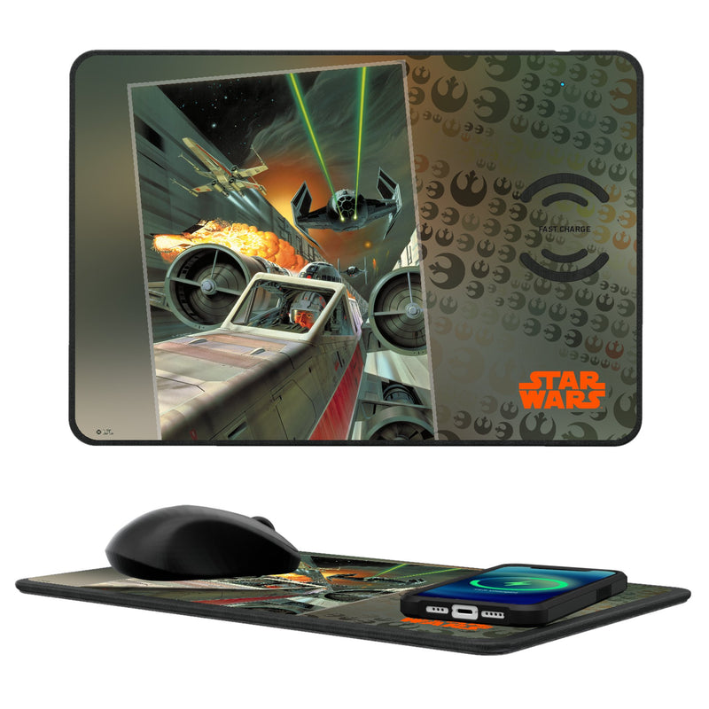 Star Wars X-Wing Portrait 15-Watt Wireless Charger and Mouse Pad