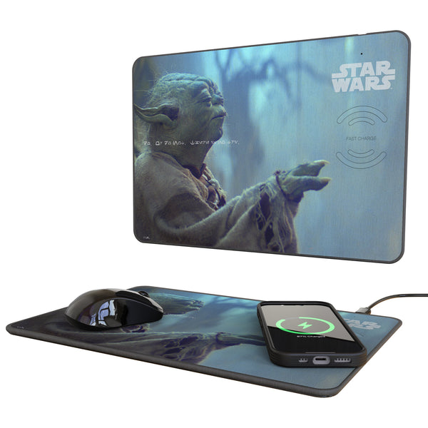 Star Wars Yoda Cinematic Moments: Discovery 15-Watt Wireless Charger and Mouse Pad