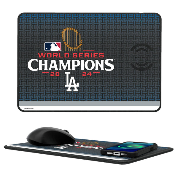 LA Dodgers 2024 MLB World Series 15-Watt Wireless Charger and Mouse Pad