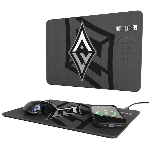 Las Vegas Aces Personalized Tilt 15-Watt Wireless Charger and Mouse Pad