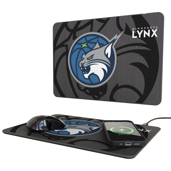 Minnesota Lynx Monocolor Tilt 15-Watt Wireless Charger and Mouse Pad