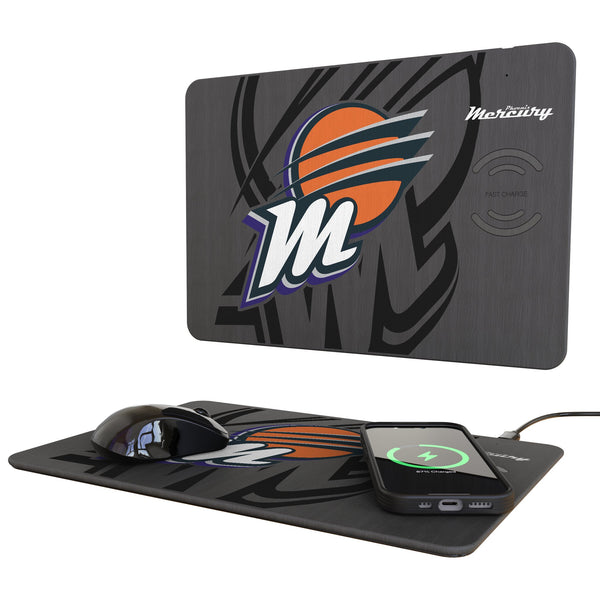 Phoenix Mercury Monocolor Tilt 15-Watt Wireless Charger and Mouse Pad