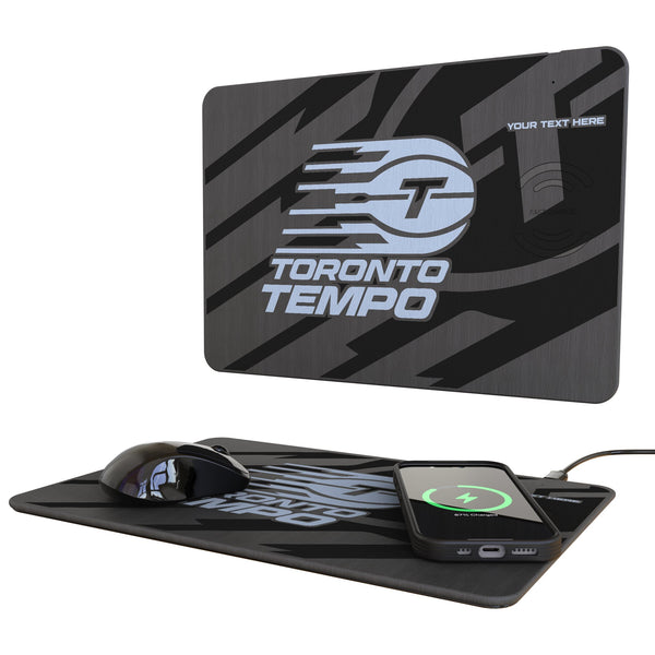 Toronto Tempo Personalized Tilt 15-Watt Wireless Charger and Mouse Pad