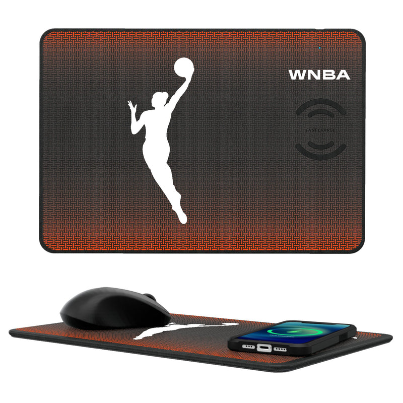 WNBA  Linen 15-Watt Wireless Charger and Mouse Pad